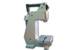 Pneumatic press on stand